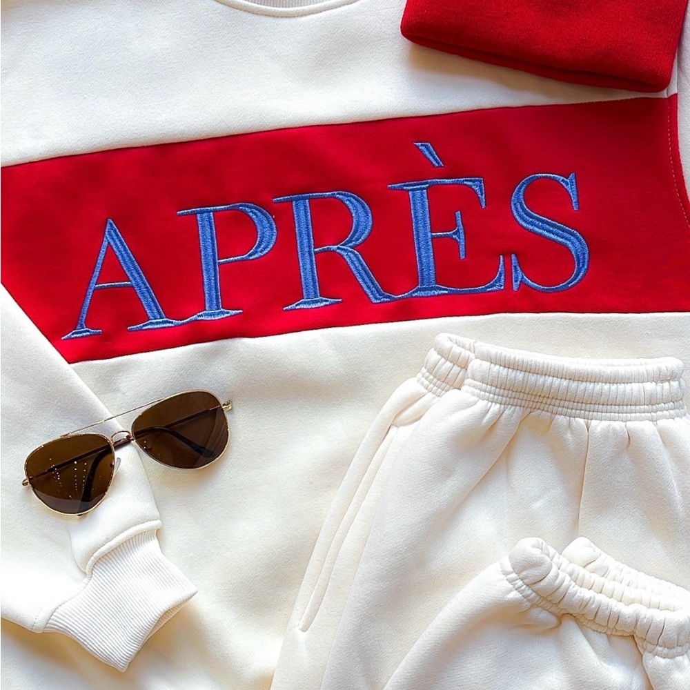 Après Red and Cream Sweatshirt